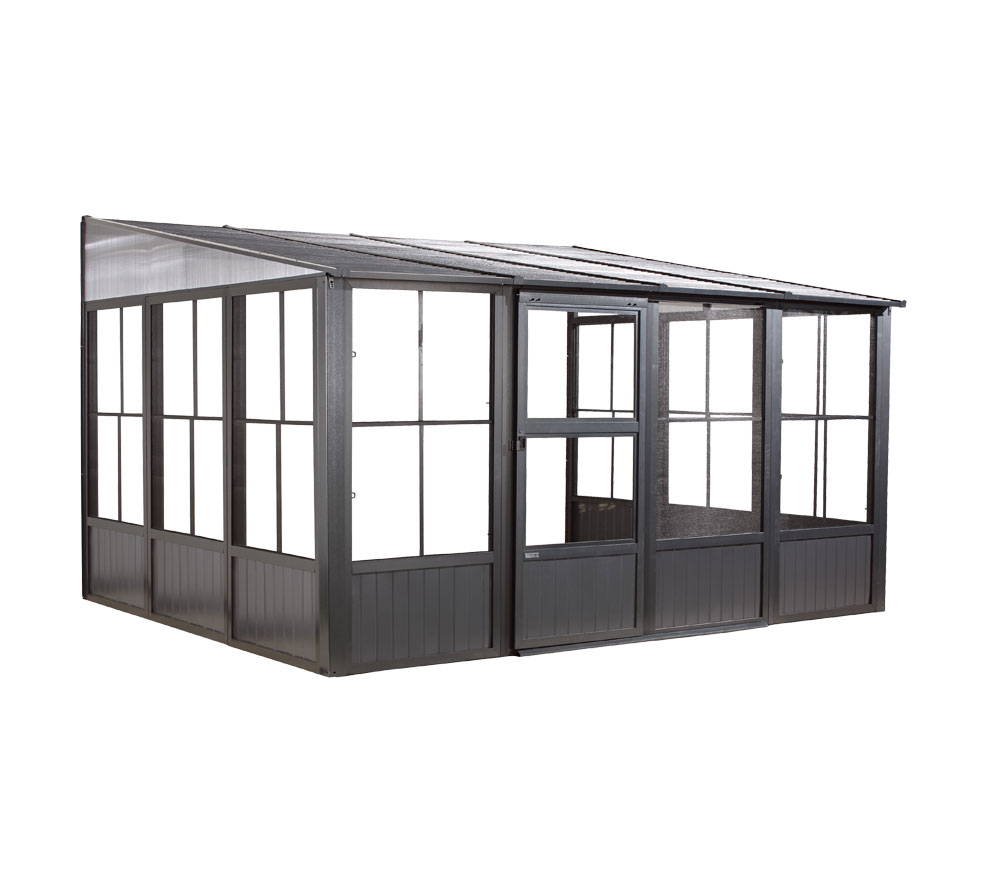 Wintergarten Pavillon Überdachung Aluminium Sojag anthrazit 309x404x244cm - Bild 1 von 4