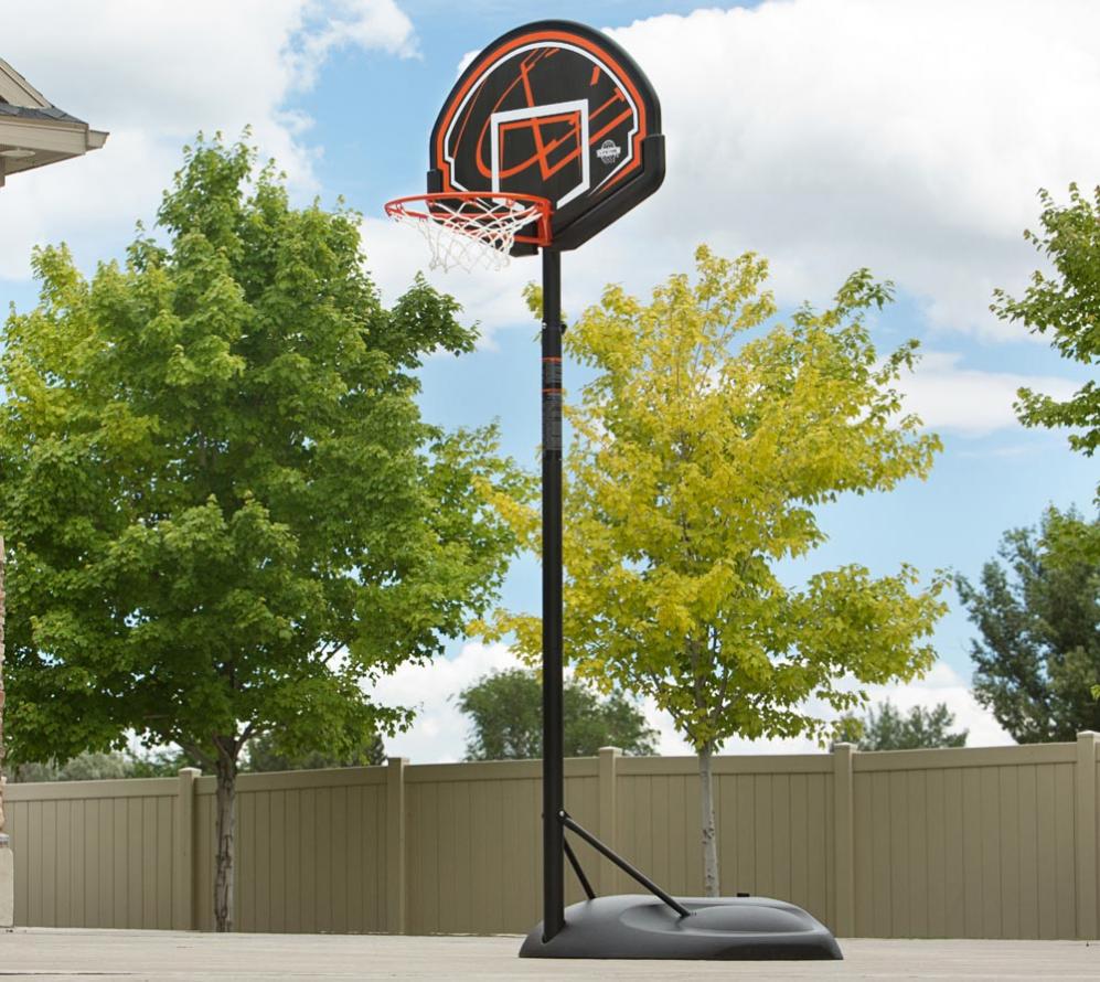 Lifetime Stahl Basketballkorb Chicago | 80x229 | Schwarz/Rot | mygardenhome cm