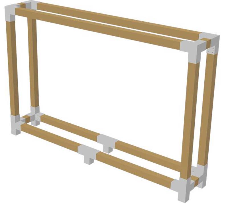 Split Rail Scroll Frames