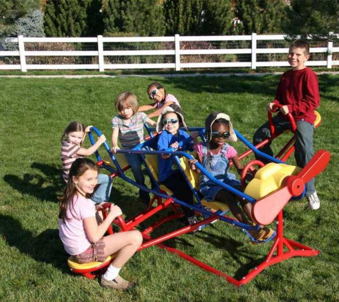 NEU+OVP Lifetime Flugzeug Wippe KiTa Kindergarten Spielplatz EU