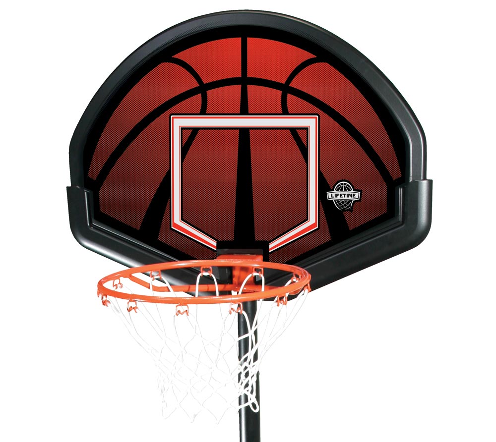 Lifetime Stahl Basketballkorb Alabama cm 81x225 | | | mygardenhome Schwarz/Rot
