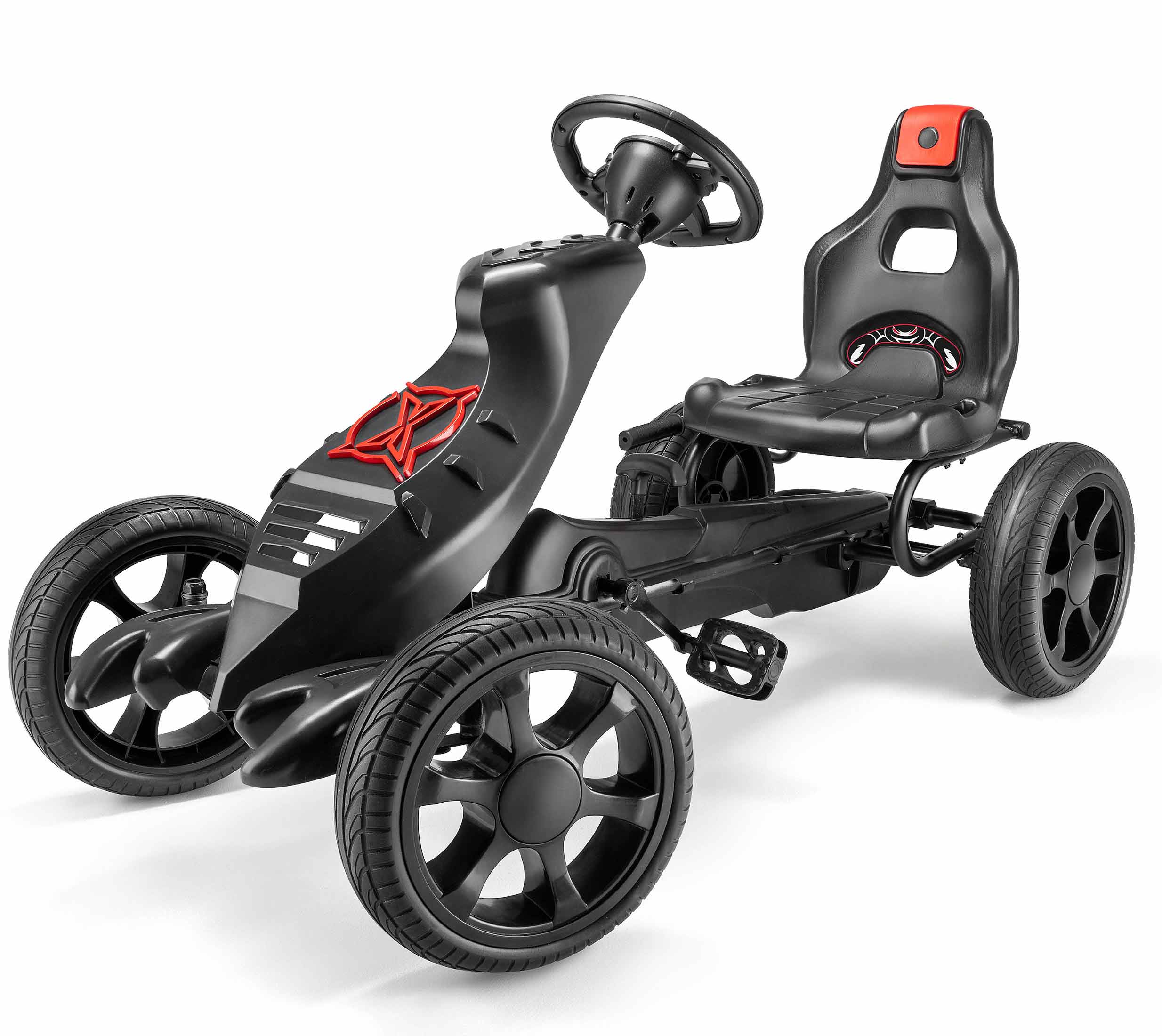 Xootz Go-Kart Venom, Schwarz, 114x62x62 cm